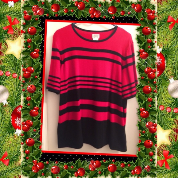 Liz Baker Short Sleeve SweaterTop•2X - Picture 7 of 8